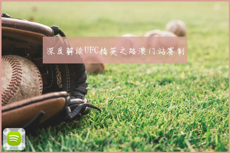深度解读UFC精英之路澳门站赛制